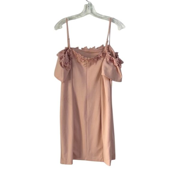 NWOT Kensie Off-The-Shoulder Scuba Crepe Dress in Blush – Sz 14 - Picture 7 of 10